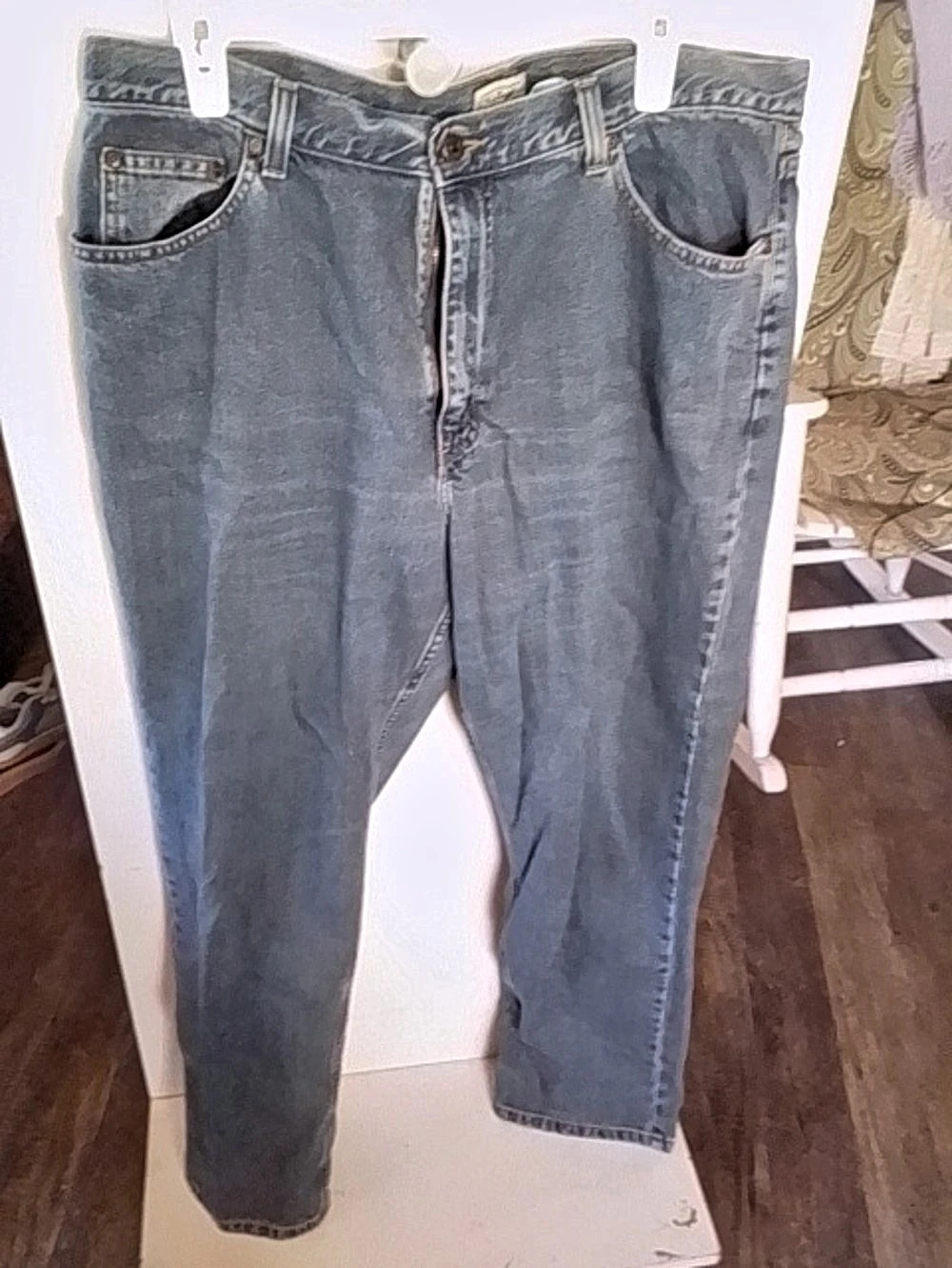 (L.L. Bean Classic Straight Leg Jeans Blue 18W Cotton